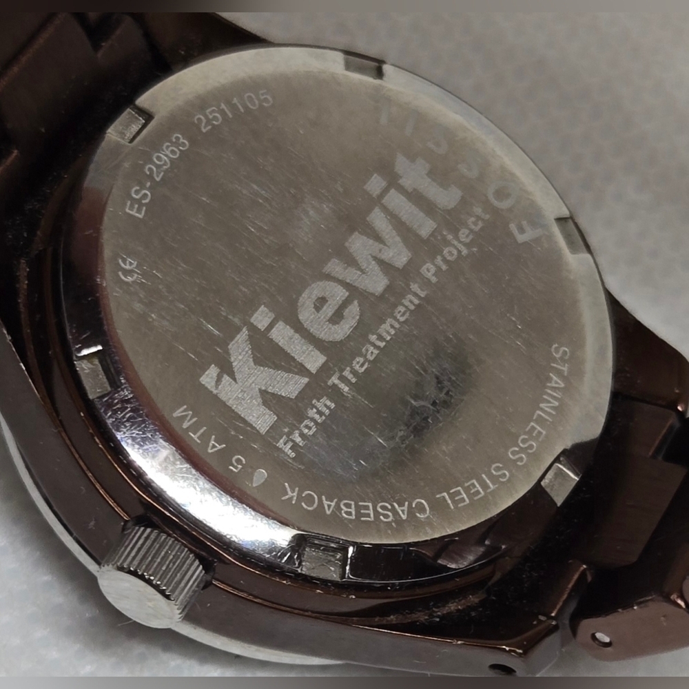 Fossil ES-2963 Women's Crystal Bezel Brown Stainless Steel Watch w/ Box & Manual - Picture 6 of 9